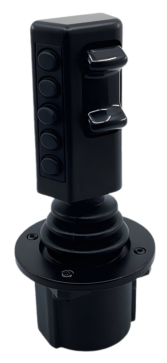 Gecko R5 (former G12) grip option for Caldaro industrial joystick C15 and C17